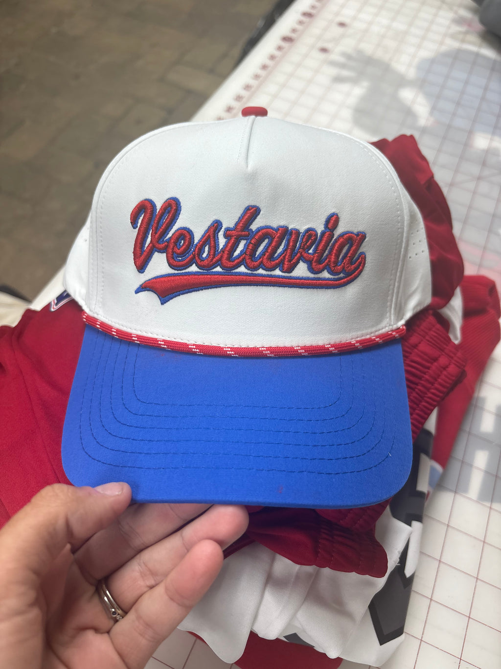 Vestavia Script Embroidered Hat