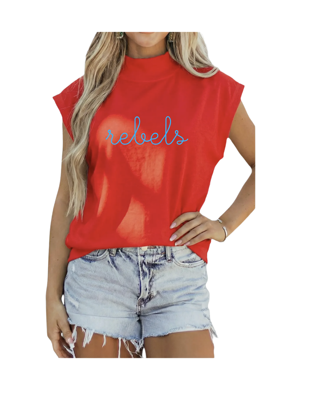 The Elizabeth Short Sleeve Mock Neck Top