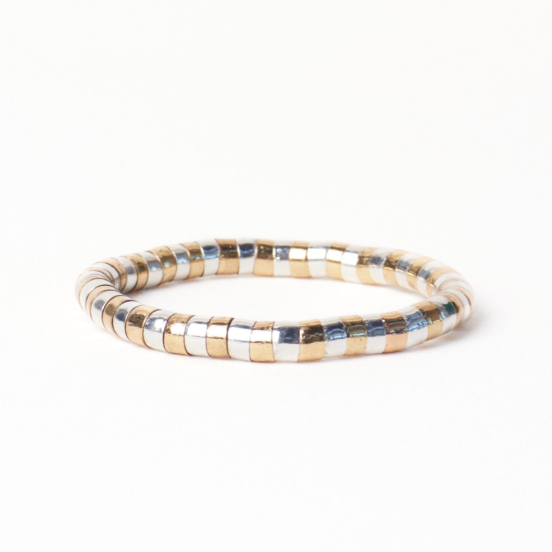Dual Tone Stretch Bracelet