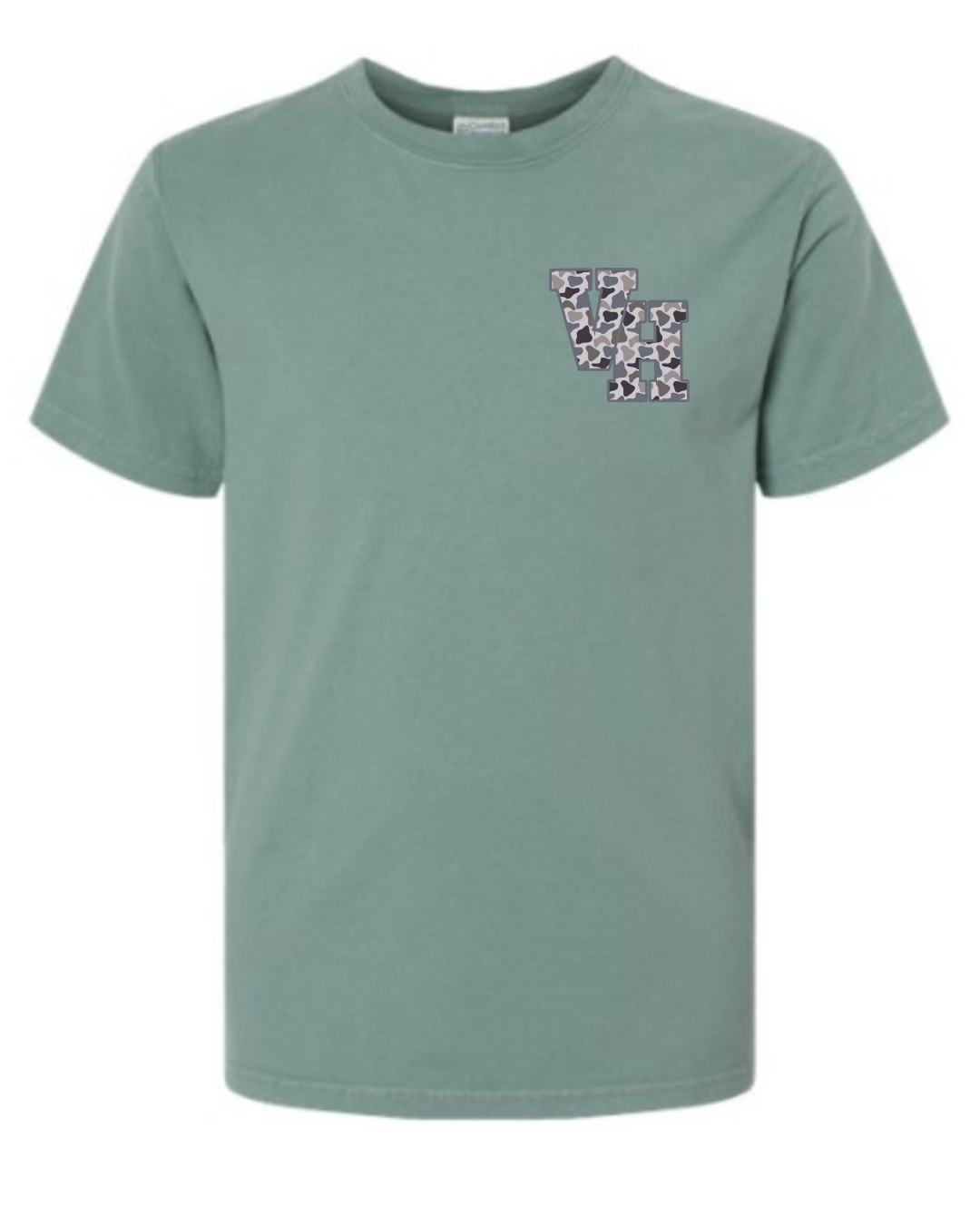 Garment Dyed Camo Logo Tee