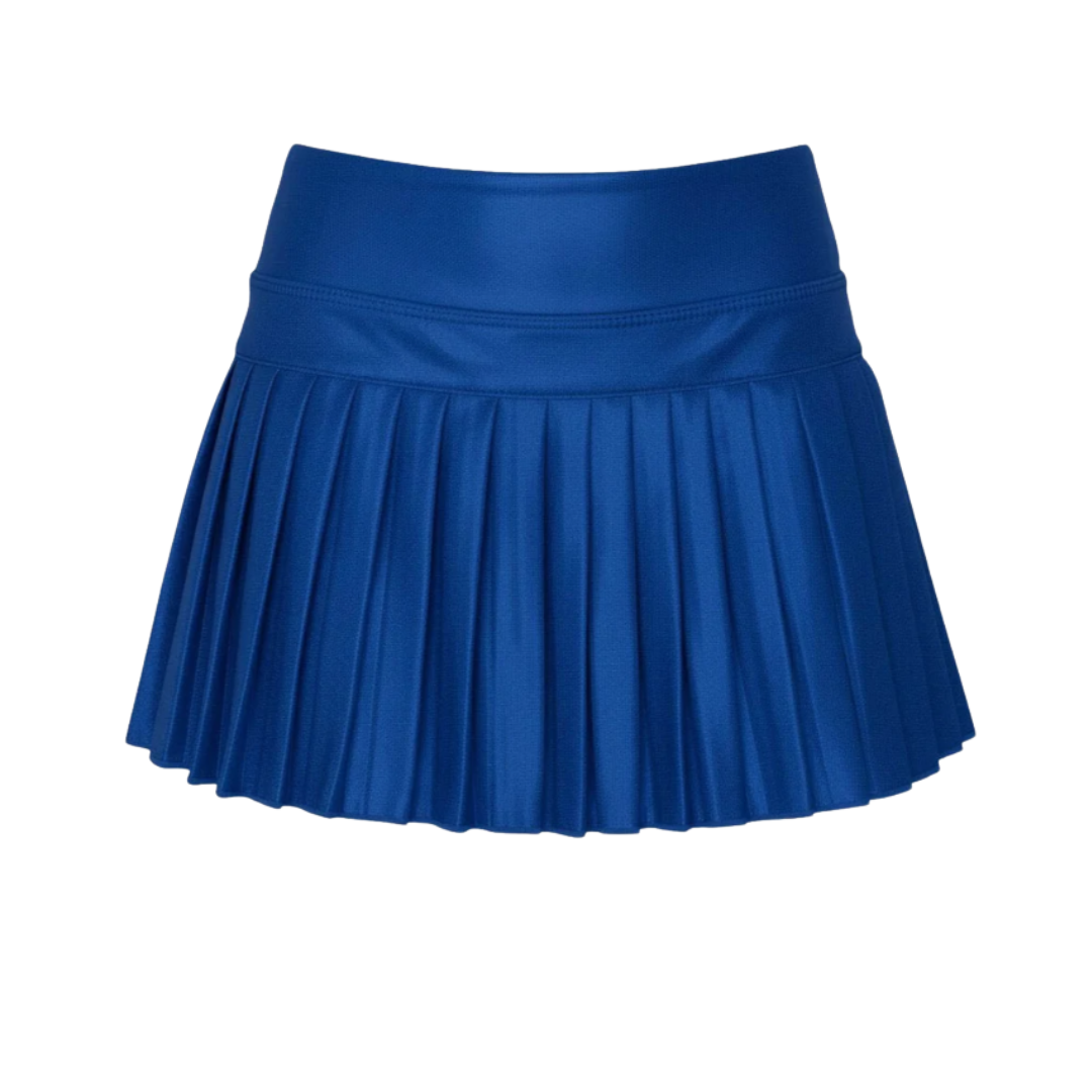 Mini Pleated Skort in Royal Shimmer