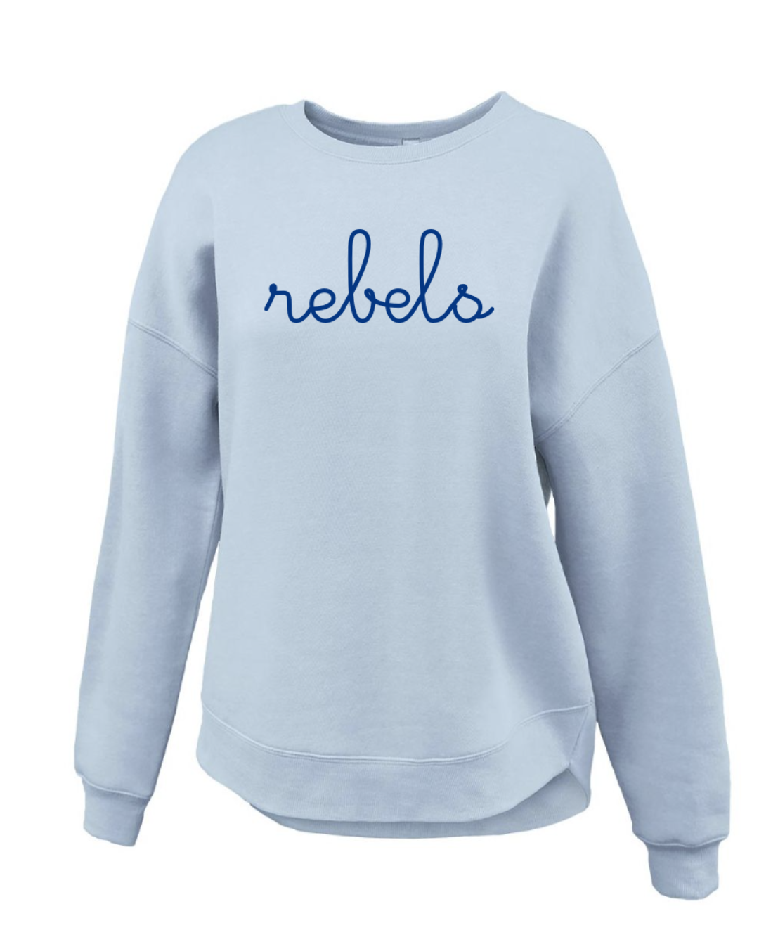 Embroidered Rebels Curve Bottom Sweatshirt