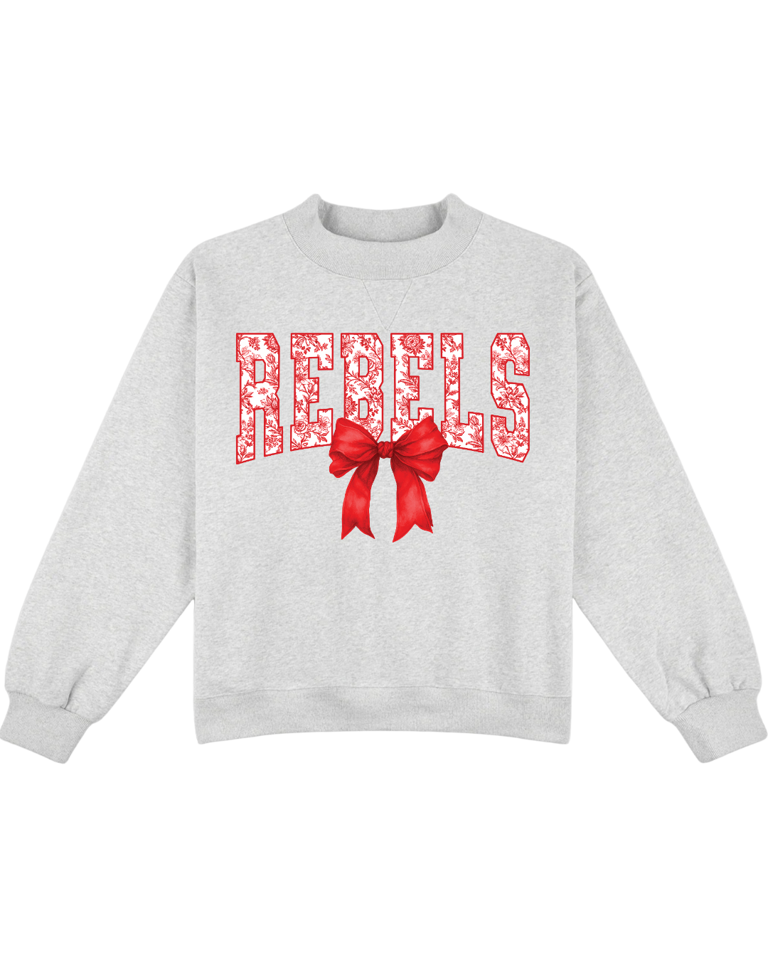 Women's Floral Rebels Mockneck Sweatshirt