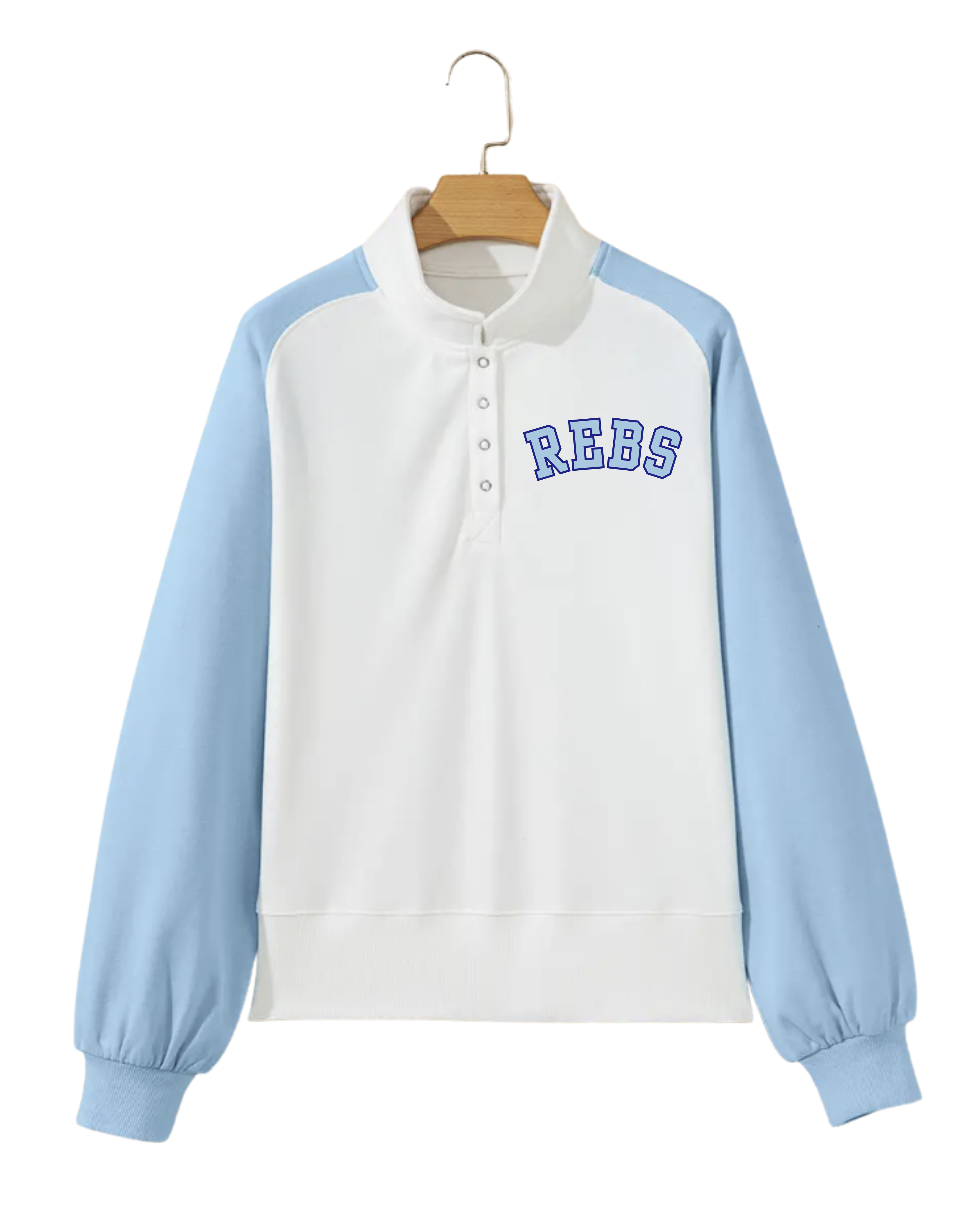 Rebs Embroidered Colorblock Pullover