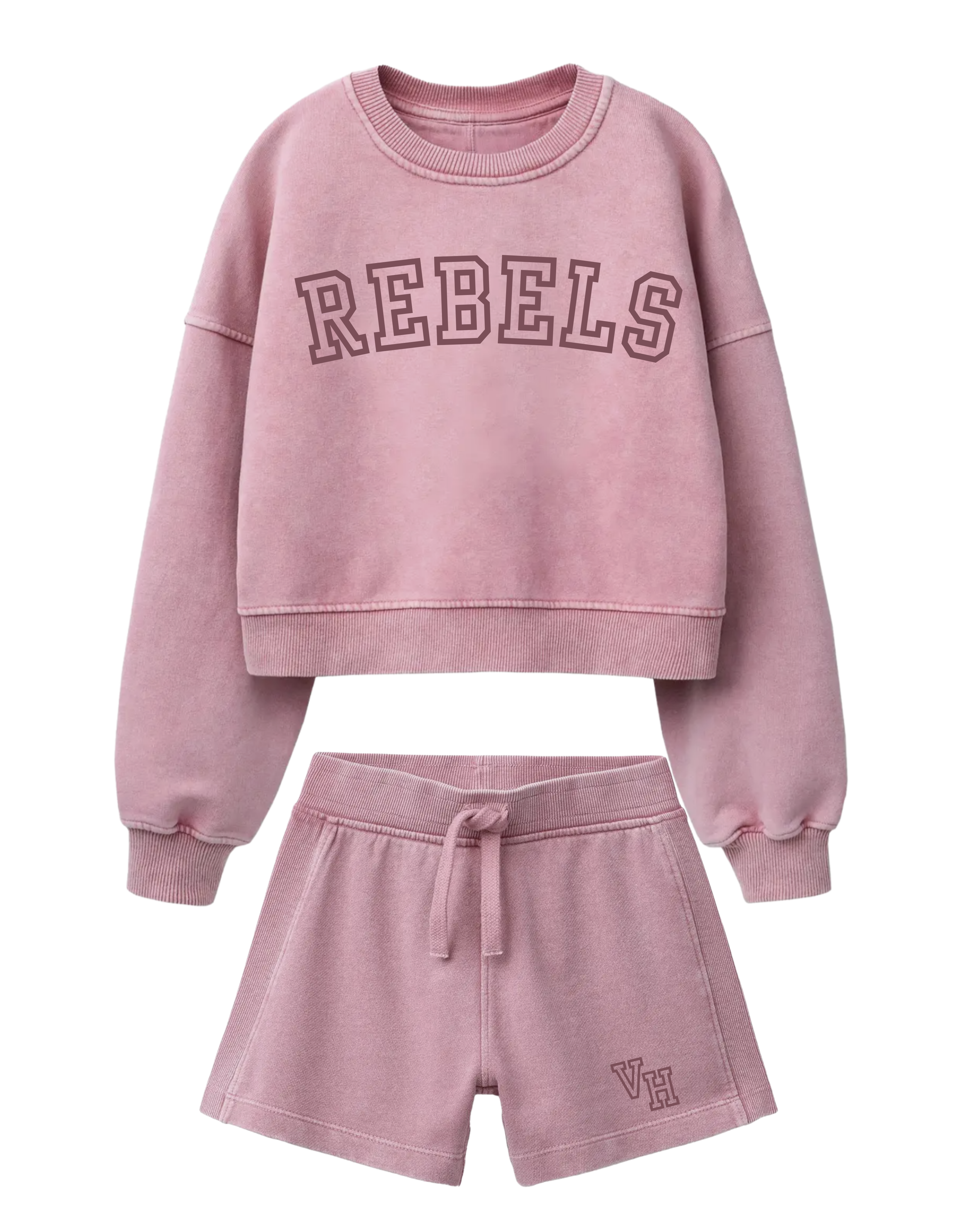 Girl's Embroidered Sweat Set