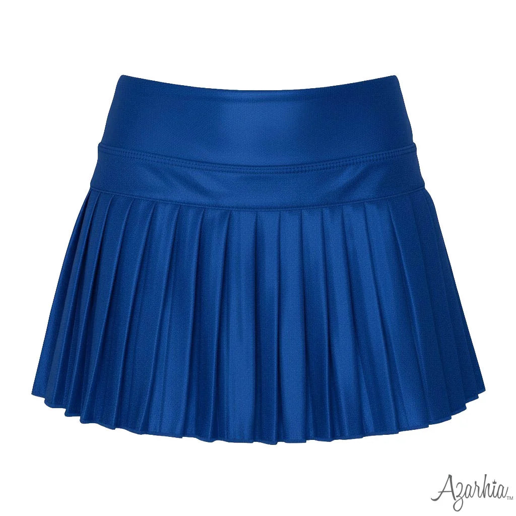 Mini Pleated Skort in Royal Shimmer