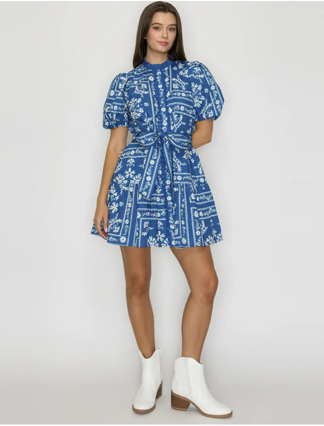 Bandanna Print Dress