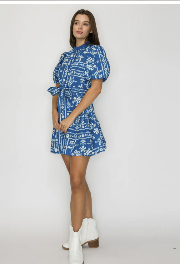 Bandanna Print Dress