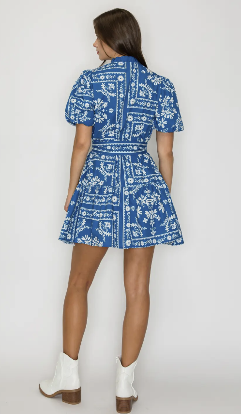 Bandanna Print Dress