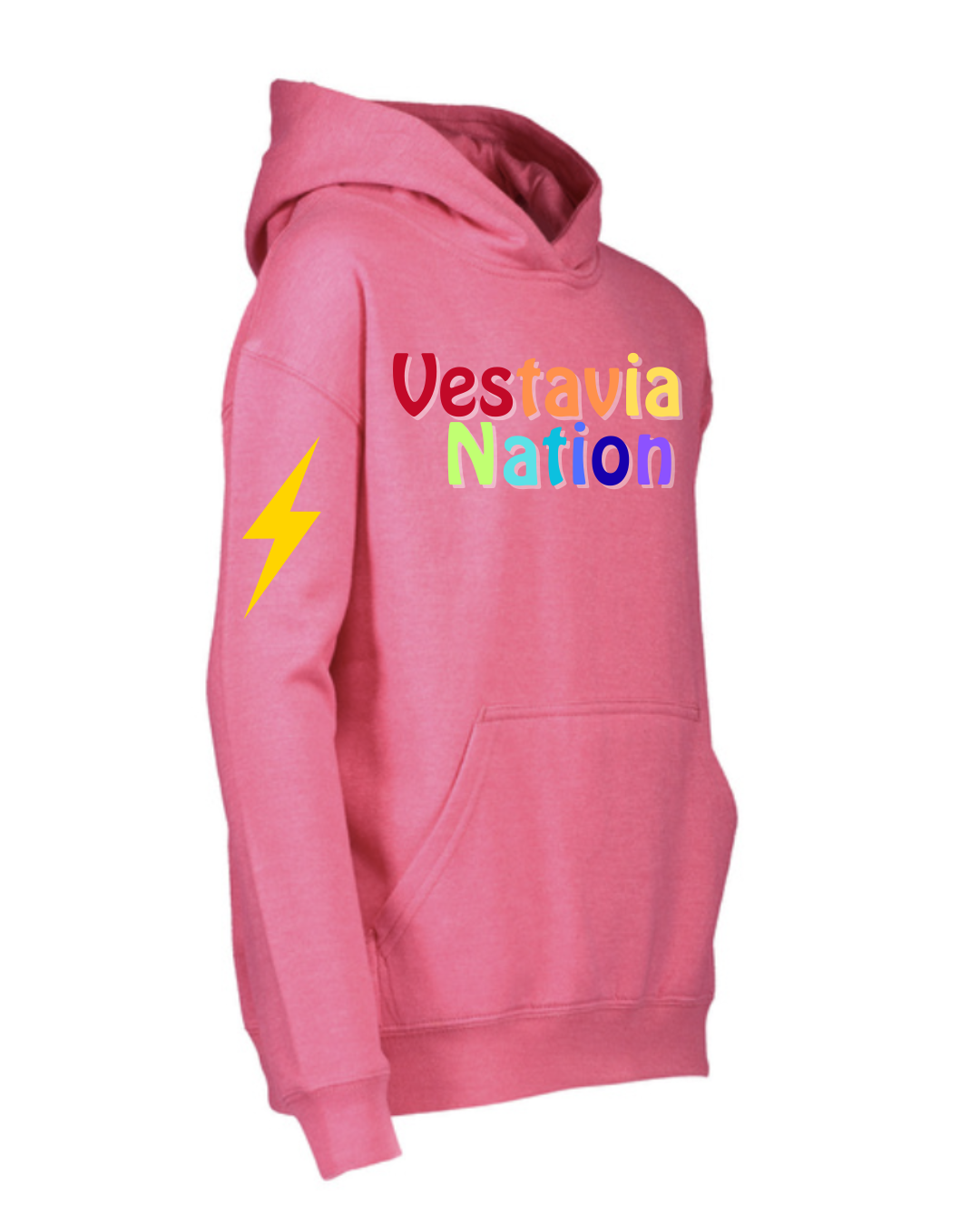 Rainbow Vestavia Nation Pink Youth Hoodie
