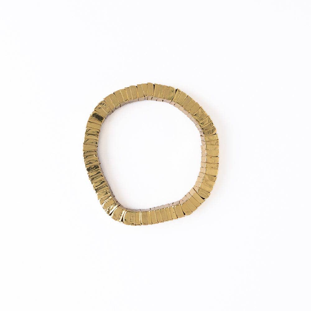 Square Bead Stretch Bracelet